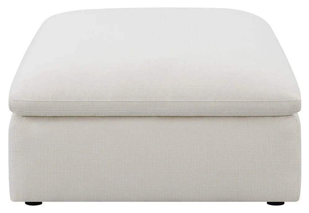 Hobson Off-White Cushion Seat Ottoman by Coaster at Eve Furniture