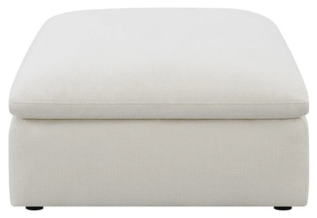 Hobson Off-White Cushion Seat Ottoman by Coaster at Eve Furniture