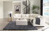 Hobson Off-White Cushion Seat Ottoman by Coaster at Eve Furniture
