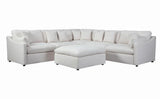 Hobson Off-White Cushion Seat Ottoman by Coaster at Eve Furniture