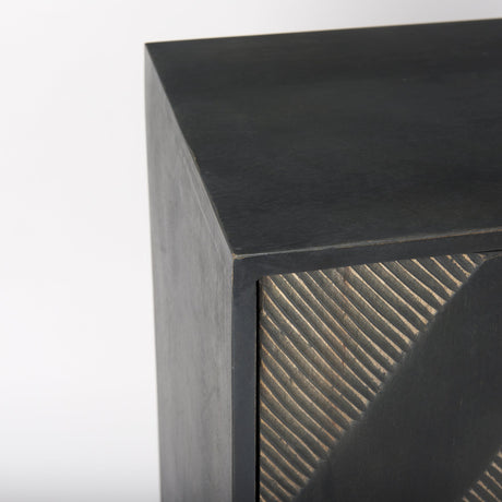 Hogarth 2 Door Dark Accent Cabinet by Mercana at Eve Furniture