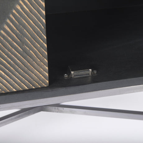 Hogarth 2 Door Dark Accent Cabinet by Mercana at Eve Furniture