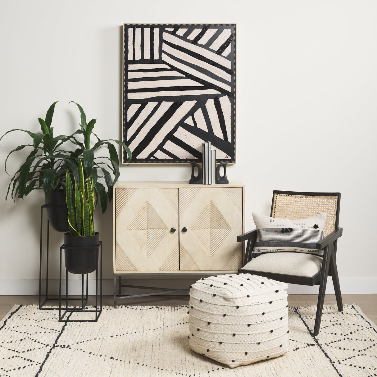 Hogarth 36.0L x 16.0W x 34.0H 2 Door Blonde Wood Accent Cabinet by Mercana at Eve Furniture