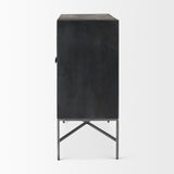 Hogarth 36.0L x 16.0W x 34.0H 2 Door Dark Accent Cabinet by Mercana at Eve Furniture