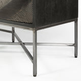 Hogarth I Dark Brown Solid Wood TV Stand Media Console with Storage by Mercana at Eve Furniture