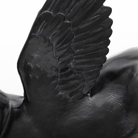 Hogbadi Set of 2 Black Flying Pigs by Mercana at Eve Furniture