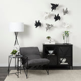 Hogbadi Set of 2 Black Flying Pigs by Mercana at Eve Furniture