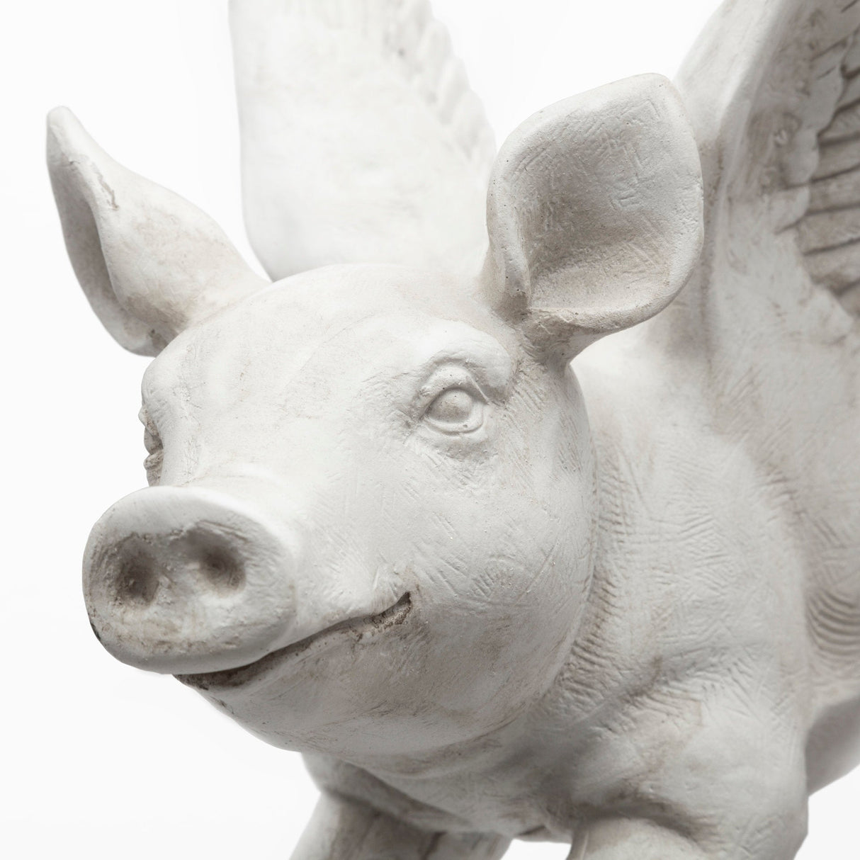Hogbadi Set of 2 White Flying Pigs by Mercana at Eve Furniture