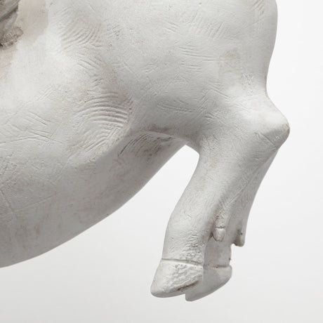 Hogbadi Set of 2 White Flying Pigs by Mercana at Eve Furniture