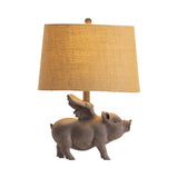 Hogs Fly Grey Table Lamp (Set of 2) by Crestview at Eve Furniture