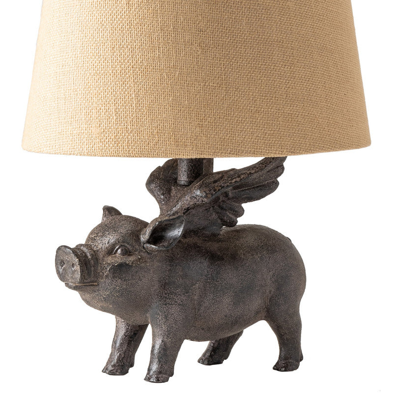 Hogs Fly Grey Table Lamp (Set of 2) by Crestview at Eve Furniture