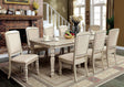 Holcroft Antique White/Ivory Dining Table Only by Furniture of America at Eve Furniture