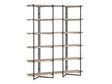 Holden Brown/Black Etagere by Crestview at Eve Furniture