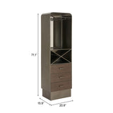 Hole Bronze Bar Cabinet by Zuomod at Eve Furniture