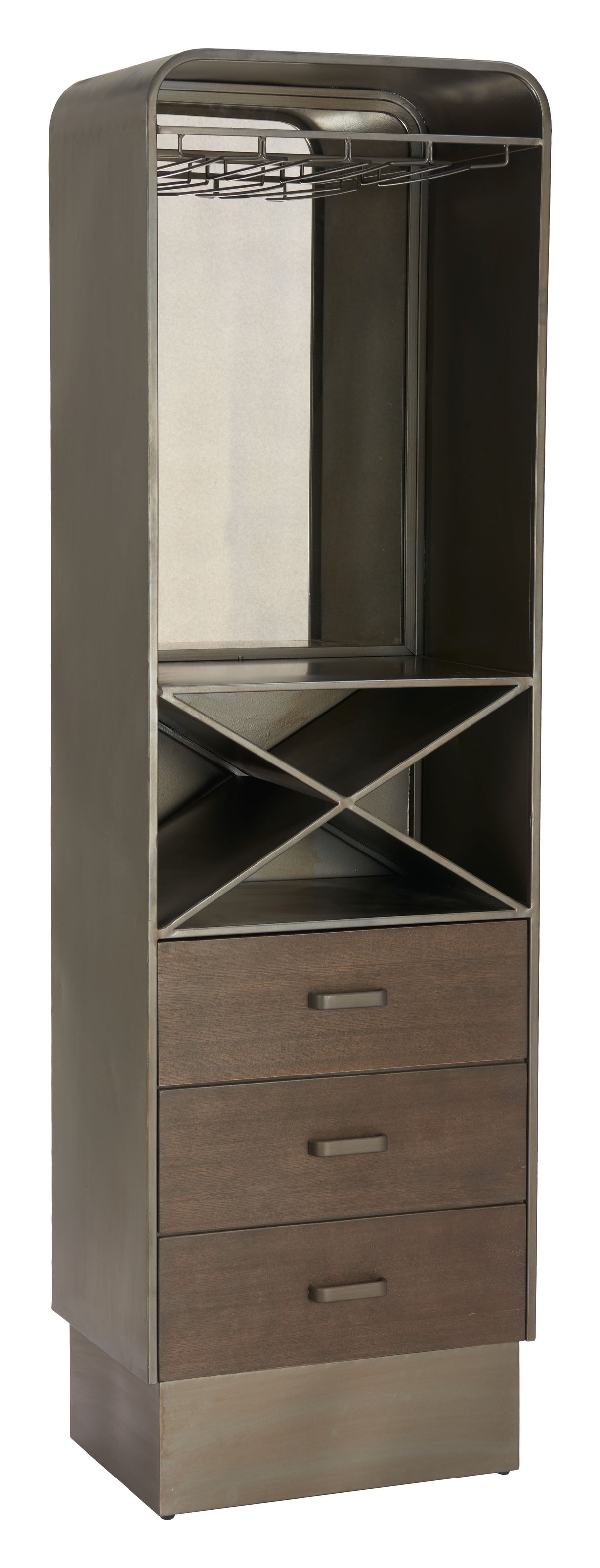 Hole Bronze Bar Cabinet by Zuomod at Eve Furniture