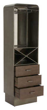 Hole Bronze Bar Cabinet by Zuomod at Eve Furniture