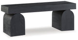 Holgrove Black Accent Bench