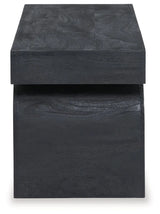 Holgrove Black Accent Bench by Ashley at Eve Furniture