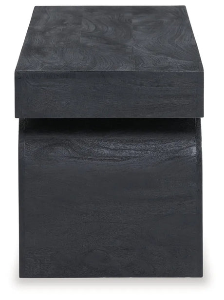 Holgrove Black Accent Bench by Ashley at Eve Furniture