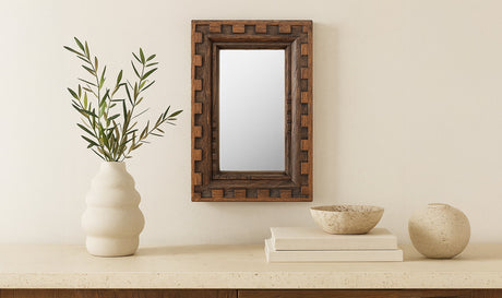 Holland Mirror Small Brown by Moe's Home at Eve Furniture