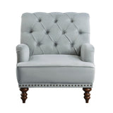 Holland Park Gray Velvet Accent Chair by Homelegance at Eve Furniture