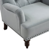 Holland Park Gray Velvet Accent Chair by Homelegance at Eve Furniture