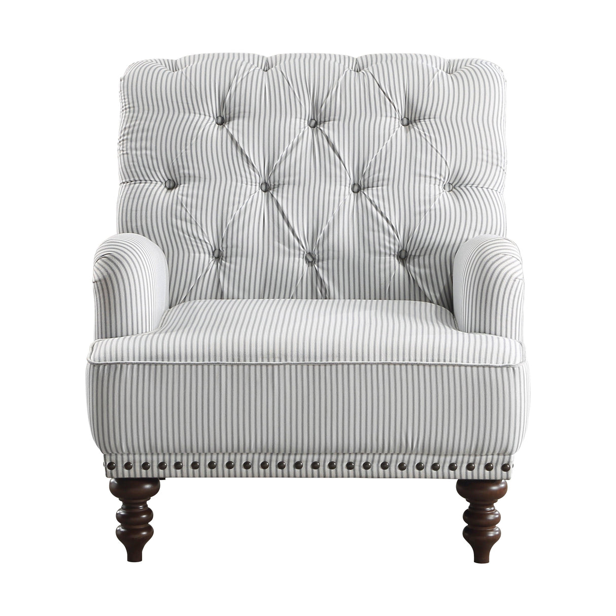Holland Park Gray/White Accent Chair by Homelegance at Eve Furniture