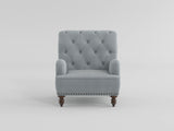 Holland Park Gray/White Accent Chair by Homelegance at Eve Furniture