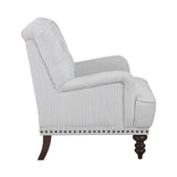 Holland Park Gray/White Accent Chair by Homelegance at Eve Furniture