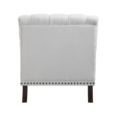 Holland Park Gray/White Accent Chair by Homelegance at Eve Furniture