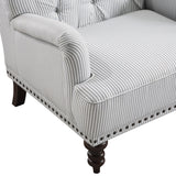 Holland Park Gray/White Accent Chair by Homelegance at Eve Furniture