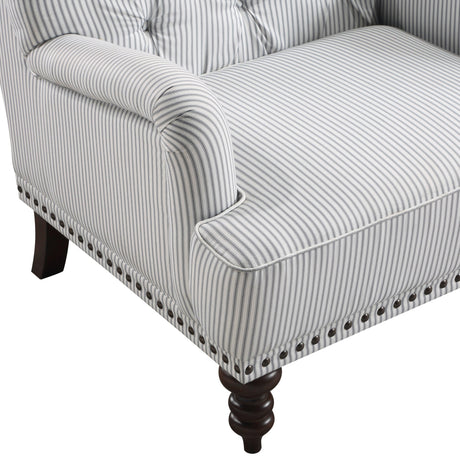 Holland Park Gray/White Accent Chair by Homelegance at Eve Furniture