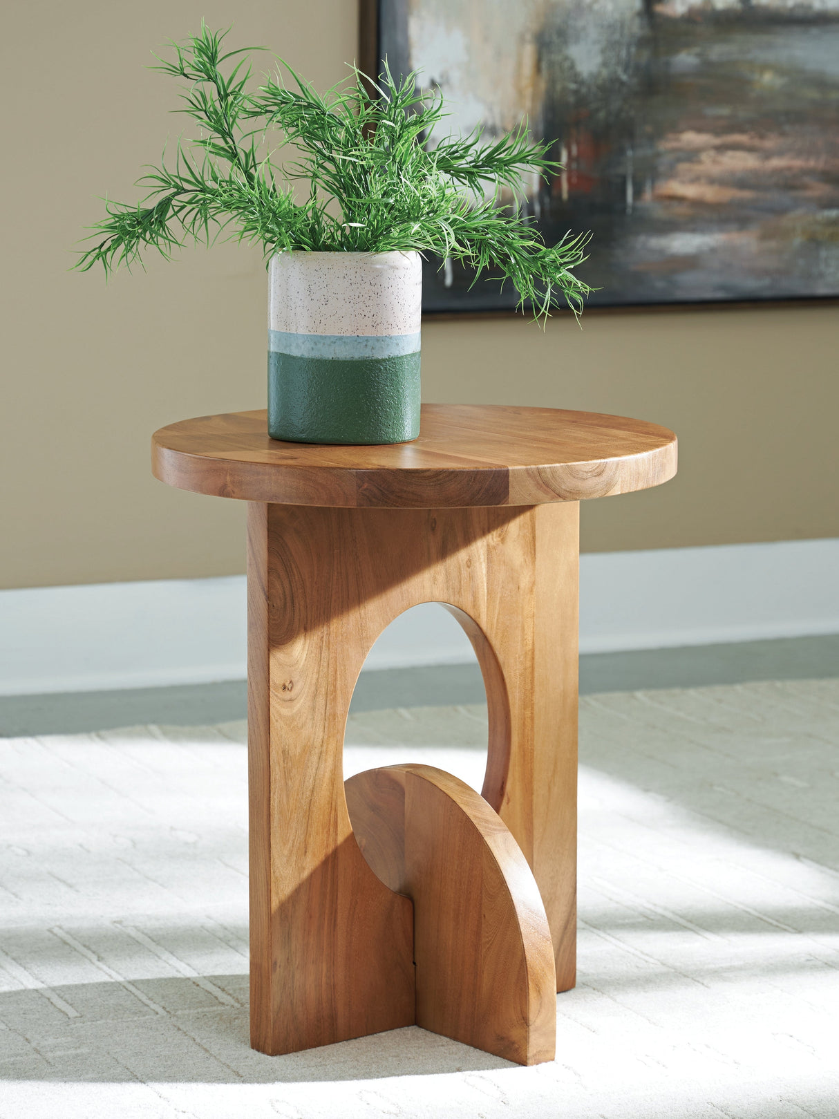Hollbourne Brown Accent Table by ASHLEY FURNITURE at Eve Furniture
