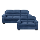 Holleman Blue 2-Piece Living Room Set by Homelegance at Eve Furniture
