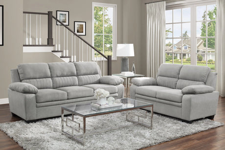 Holleman Gray Loveseat by Homelegance at Eve Furniture