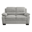 Holleman Gray Loveseat by Homelegance at Eve Furniture