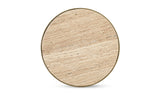 Holli Side Table Travertine by Moe's Home at Eve Furniture