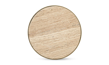 Holli Side Table Travertine by Moe's Home at Eve Furniture