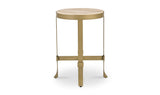 Holli Side Table Travertine by Moe's Home at Eve Furniture