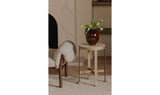 Holli Side Table Travertine by Moe's Home at Eve Furniture