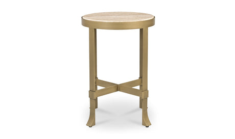 Holli Side Table Travertine by Moe's Home at Eve Furniture