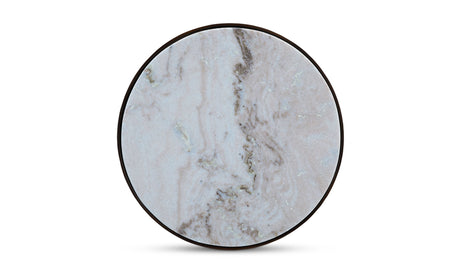 Holli Side Table White Marble by Moe's Home at Eve Furniture