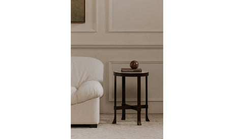 Holli Side Table White Marble by Moe's Home at Eve Furniture
