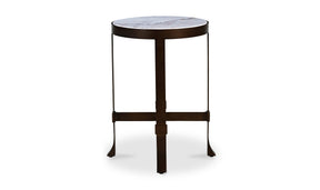 Holli Side Table White Marble by Moe's Home at Eve Furniture