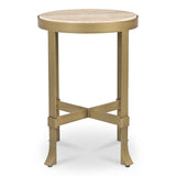Holli Travertine Side Table