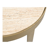 Holli Travertine Side Table by Moe's Home at Eve Furniture