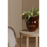 Holli Travertine Side Table by Moe's Home at Eve Furniture