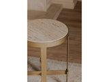 Holli Travertine Side Table