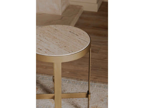 Holli Travertine Side Table