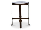 Holli White Marble Side Table by Moe's Home at Eve Furniture